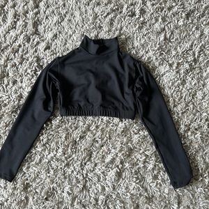 Varsity cheer long sleeve crop top